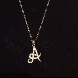 “A” necklace